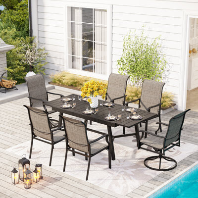 Lark Manor Argyri Rectangular 6 - Person 84\