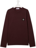Thumbnail for your product : Stone Island Junior Logo Patch Long-Sleeve Top