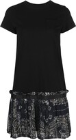 bandana-print T-shirt dress 