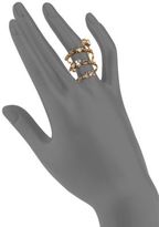 Thumbnail for your product : Erickson Beamon Double Coil Crystal Ring