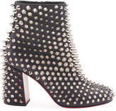 Thumbnail for your product : Christian Louboutin Louise Capet Spike Red Sole Booties