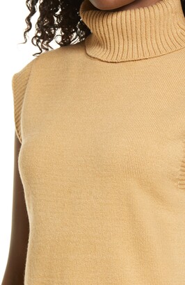 Wayf Vincent Tiger Intarsia Womens Zebra Print Pullover Mock Sweater
