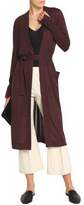 Thumbnail for your product : Halston Belted Silk And Cashmere-blend Cardigan