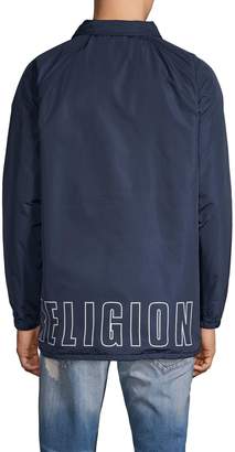 True Religion Wrap Logo Coach Jacket