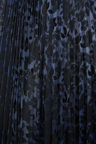 Thumbnail for your product : Erdem Nesrine Pleated Floral-jacquard Midi Skirt