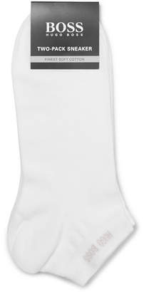 HUGO BOSS Two-Pack Cotton-Blend No-Show Socks