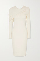 Thumbnail for your product : AZ Factory Mybody Draped Ribbed Stretch-knit Dress - White