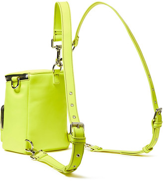 McQ Convertible Neon Leather Backpack