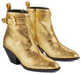 Thumbnail for your product : Giuseppe Zanotti Helena Buckle snakeskin-effect boots