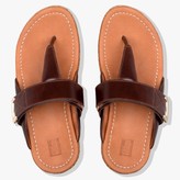 Thumbnail for your product : FitFlop Remi Chocolate Brown Leather Adjustable Toe Post Sandals