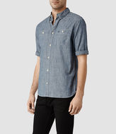 Thumbnail for your product : AllSaints Massachusetts Short Sleeved Shirt