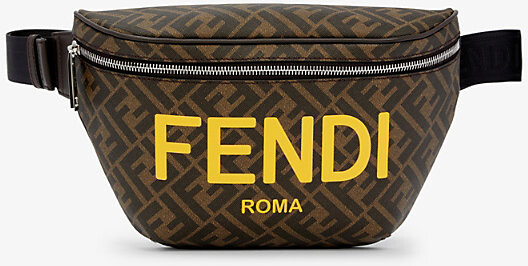 Fendi Mens Tbmr+giallo+ebano+p Monogram-print Brand-print Woven Belt bag -  ShopStyle