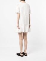 Thumbnail for your product : b+ab Embroidered Square-Neck Mini Dress