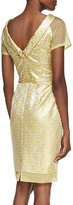 Thumbnail for your product : Theia Jacquard Belted Cocktail Dress
