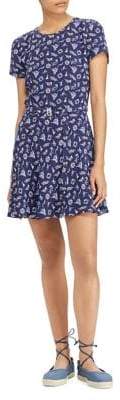 Polo Ralph Lauren Printed Open-Back Fit-and-Flare Dress
