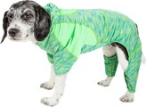 Thumbnail for your product : Pet Life Active 'Downward Dog' Performance Two Toned Full Body Warm Up Hoodie
