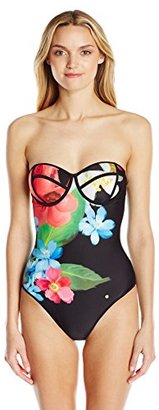 Ted Baker Women's Forget Me Not Floral Nadayis One-Piece Swimsuit