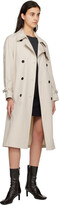 Thumbnail for your product : Theory Beige Double-Breasted Trench Coat