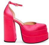Steve Madden Charlize Pink Satin - ShopStyle Platform Sandals