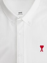 Thumbnail for your product : AMI Paris Embroidered-Logo Poplin Shirt