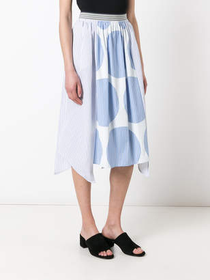 Stella McCartney stripe panel skirt