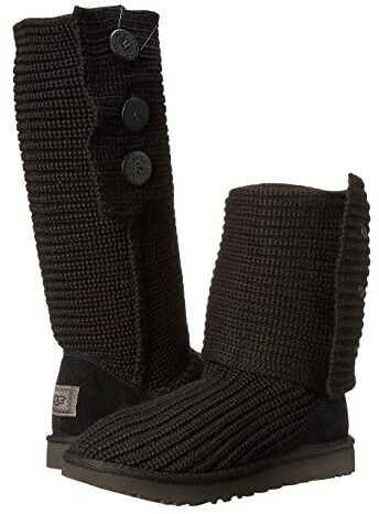 Black Knitted Ugg Boots | Shop the world's largest collection of fashion |  ShopStyle