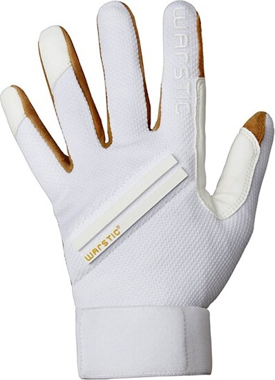 Men's Warstic Workman 3 Baseball Batting Gloves White Small