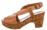 Thumbnail for your product : Henry Cuir Leather Platform Sandals