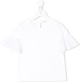 Thumbnail for your product : Il Gufo Ruffle Sleeve Top