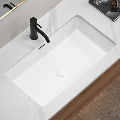 BORILNMR Undermount Kitchen Sink Fireclay Drop-In Deep & Modern Farm Sink Large Single Bowl Topmount Accessory Kit Included