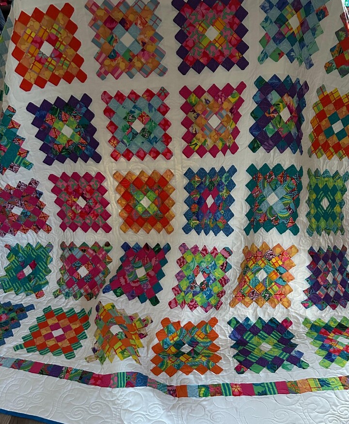 Etsy Country Chic Traditional Handmade Quilt - Queen QuiltCustom Made Gift-Birthday Gift