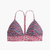 Thumbnail for your product : Banded T-back bikini top in colorblock Liberty® florals