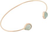 Thumbnail for your product : Dezso by Sara Beltran Chione Emerald & Rose Gold Cuff