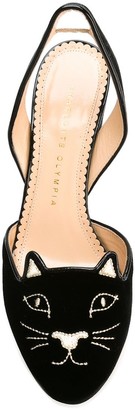 Charlotte Olympia 'Kitty' sling back pumps