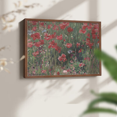 Winston Porter Vintage Floral-CXXVIII -Framed Print - Restickable