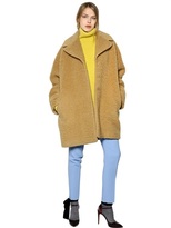 Thumbnail for your product : Rochas Plush Wool Blend Coat