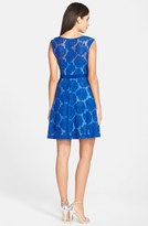 Thumbnail for your product : Plenty by Tracy Reese 'Audrey' Embroidered Mesh Fit & Flare Dress (Regular & Petite)