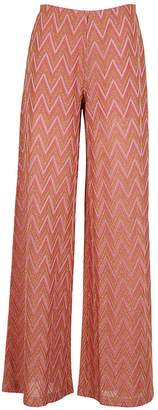 M Missoni Embroidered Flared Trousers