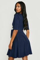 Thumbnail for your product : boohoo Tall Wrap And Skater Dress