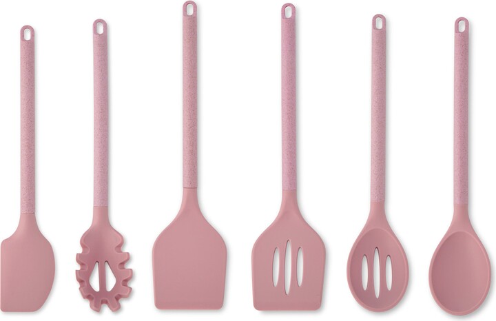 Core Kitchen 6-Piece Silicone & Wheat Fiber Cooking Utensil Set