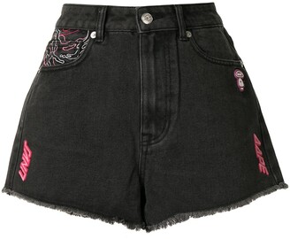 AAPE BY *A BATHING APE® High-Rise Embroidered Shorts