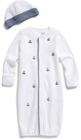 Thumbnail for your product : Little Me 'Yachts' Convertible Gown & Hat (Baby Boys)