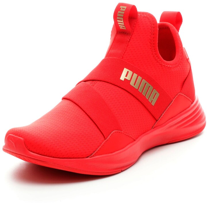 puma red shoes
