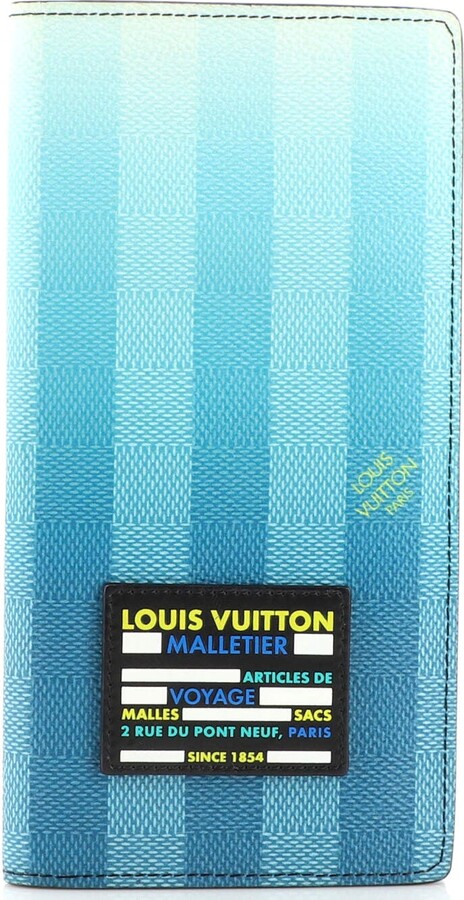 Louis Vuitton Multiple Wallet Damier Stripes Coated Canvas Blue