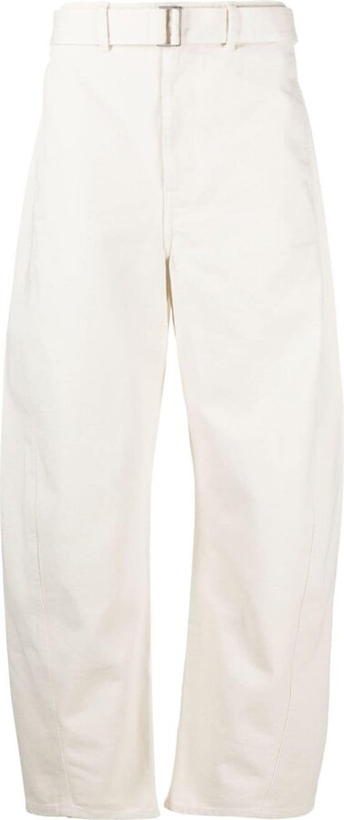Lemaire Women's White Pants | ShopStyle