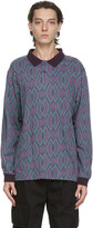 Thumbnail for your product : This Is Never That thisisneverthat Purple & Green Aztec Long Sleeve Polo