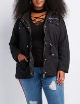 Thumbnail for your product : Charlotte Russe Plus Size Hooded Anorak Jacket