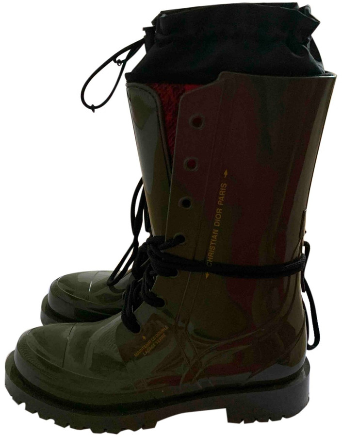 christian dior rubber boots