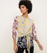 Thumbnail for your product : New Look Blue Vanilla Mixed Floral Print T-Shirt