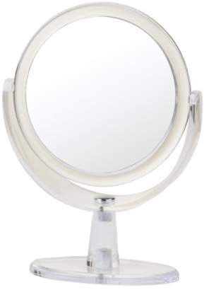 Danielle Clear Acrylic Pedestal Mirror